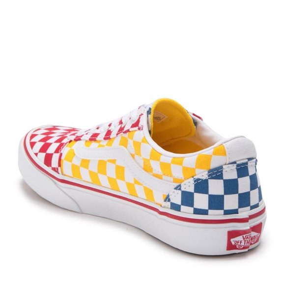 NWT Vans Checkered Primary Colorblocked Sneakers - Picture 2 of 6